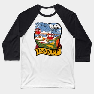 Vintage Style Banff Gondola Baseball T-Shirt